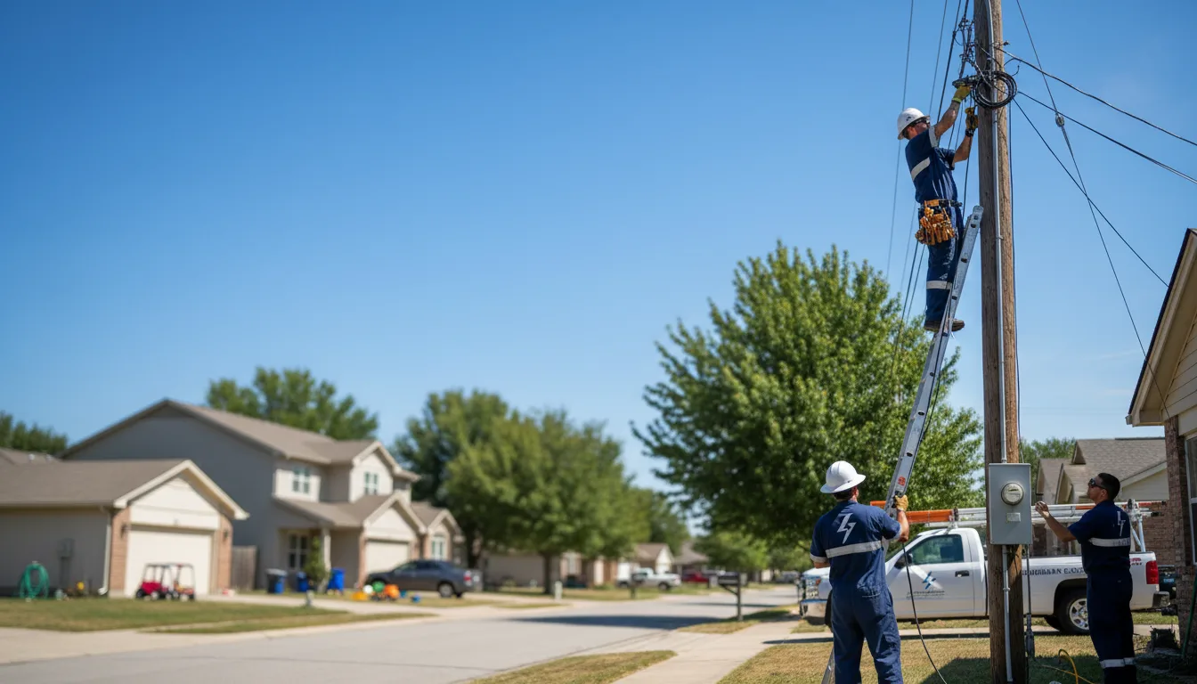 Residential electrician providing installation services in Baxter, WV